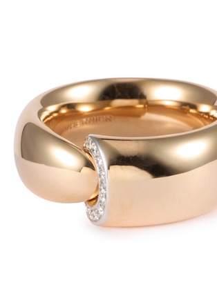 Detail View - Click To Enlarge - VHERNIER - Calla The One 18K Rose Gold Diamond Ring — EU 54