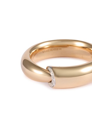 Detail View - Click To Enlarge - VHERNIER - Calla The One 18K Rose Gold Diamond Ring — EU 54