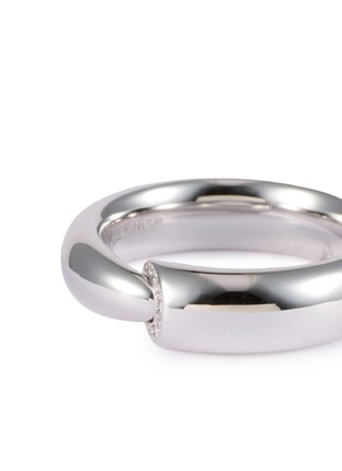 Detail View - Click To Enlarge - VHERNIER - Calla The One 18K White Gold Diamond Ring — EU 54