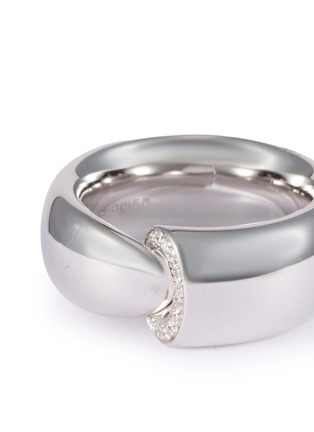 Detail View - Click To Enlarge - VHERNIER - Calla The One 18K White Gold Diamond Ring — EU 54