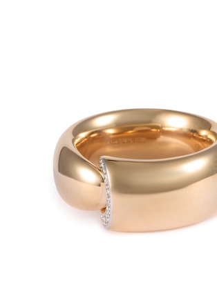 Detail View - Click To Enlarge - VHERNIER - Calla The One 18K Rose Gold Diamond Ring — EU 52