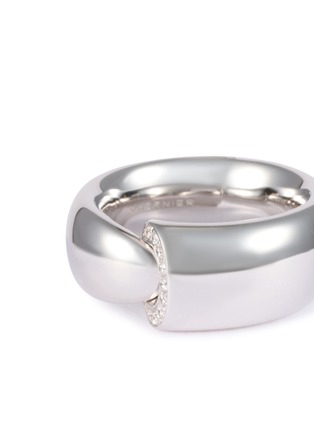 Detail View - Click To Enlarge - VHERNIER - Calla The One 18K White Gold Diamond Ring — EU 54