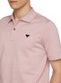  - PRADA - Triangle Logo Cotton Pique Polo Shirt