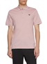 PRADA Triangle Logo Cotton Pique Polo Shirt