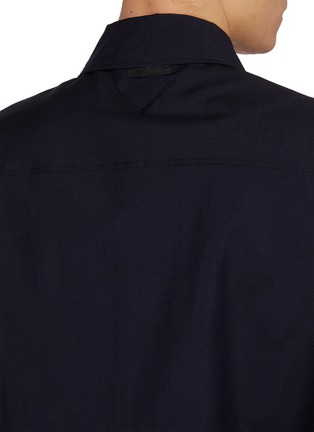  - PRADA - Button Up Wool Shirt Jacket