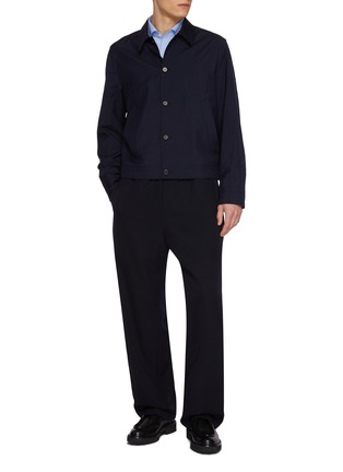 Figure View - Click To Enlarge - PRADA - Button Up Wool Shirt Jacket
