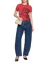 Figure View - Click To Enlarge - CHLOÉ - Horse Capsule Cotton Ringer T-shirt