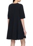 Back View - Click To Enlarge - CHLOÉ - Scalloped Trim Skater Dress