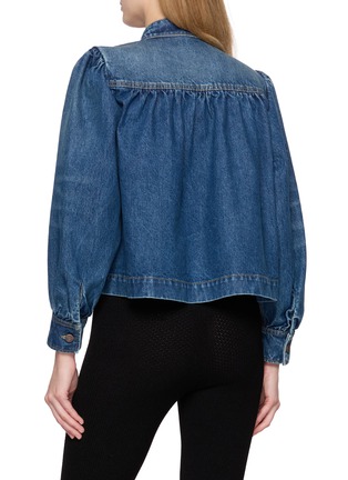 Back View - Click To Enlarge - CHLOÉ - Puff Sleeve Denim Jacket