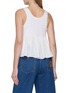 Back View - Click To Enlarge - CHLOÉ - Sleeveless Jacquard Peplum Top