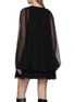 Back View - Click To Enlarge - CHLOÉ - Silk Mini Cape Dress