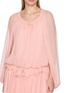  - CHLOÉ - Gathered Ruffled Silk Mini Cape Dress