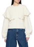 CHLOÉ Capelet Layered Wool Cashmere Knit Cardigan
