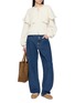 Figure View - Click To Enlarge - CHLOÉ - Capelet Layered Wool Cashmere Knit Cardigan