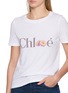  - CHLOÉ - Logo Passionfruit Print Cotton Jersey T-Shirt