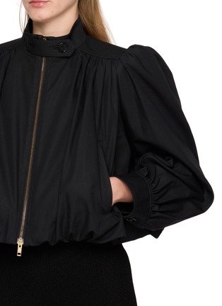 - CHLOÉ - High Neck Puffed Sleeve Bubble Hem Jacket