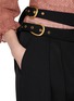  - CHLOÉ - High Rise Double Belt Wool Tailored Pants