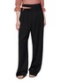 CHLOÉ High Rise Double Belt Wool Tailored Pants