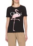 CHLOÉ Logo Flamingo Print Cotton Jersey T-Shirt