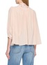 Back View - Click To Enlarge - CHLOÉ - Lace Panel Balloon Sleeve Blouse