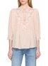 CHLOÉ Lace Panel Balloon Sleeve Blouse
