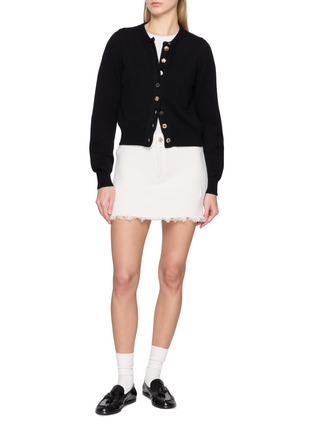 Figure View - Click To Enlarge - BARRIE - Mismatch Buttons Cotton Cashmere Cardigan