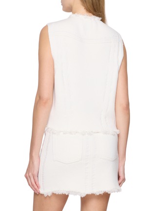 Back View - Click To Enlarge - BARRIE - Fringed Button Up Vest