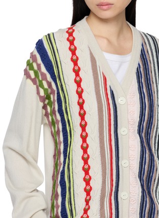  - BARRIE - Vibrant Stripe Cashmere Knit Cardigan