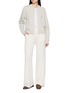 Figure View - Click To Enlarge - BARRIE - Cut Off Window Detail Cashmere Cotton Knit Cardigan