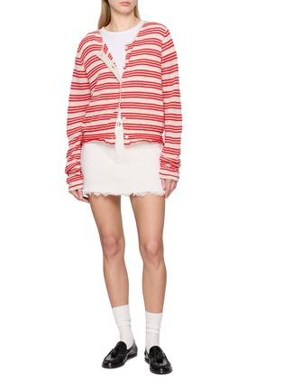 Figure View - Click To Enlarge - BARRIE - Striped Knit Cardigan