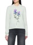 Main View - Click To Enlarge - BARRIE - Shift Pattern Cashmere Knit Cardigan