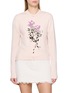 BARRIE Cashmere Cardigan With Floral Motif