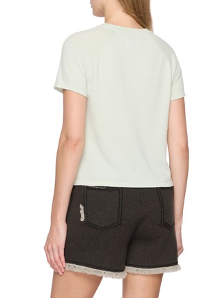 Back View - Click To Enlarge - BARRIE - Shift Pattern Cashmere T-Shirt