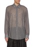 DRIES VAN NOTEN Long Sleeve Starburst Polka Dot Cotton Voile Shirt