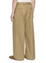 Back View - Click To Enlarge - DRIES VAN NOTEN - Belted Pleated Cotton Pants