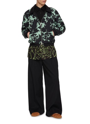 Figure View - Click To Enlarge - DRIES VAN NOTEN - Reversible Water Repellent Zip Up Jacket