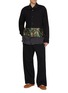 Figure View - Click To Enlarge - DRIES VAN NOTEN - Embroidered Panel Cruz Cotton Wool Shirt