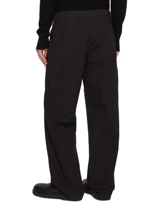 Back View - Click To Enlarge - DRIES VAN NOTEN - Pickerbys Cargo Pocket Straight Leg Cotton Pants