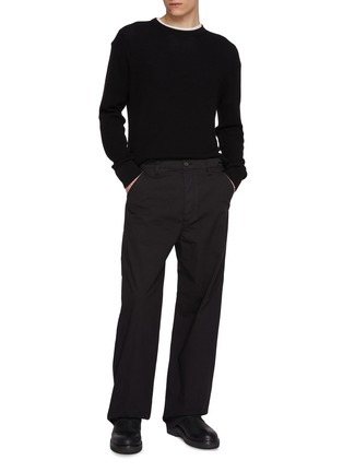 Figure View - Click To Enlarge - DRIES VAN NOTEN - Pickerbys Cargo Pocket Straight Leg Cotton Pants