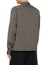 Back View - Click To Enlarge - DRIES VAN NOTEN - Striped Corran Pocket Fluid Visc Shirt