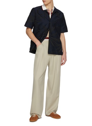 Figure View - Click To Enlarge - DRIES VAN NOTEN - Tonal Floral Printed Cotton Blend Shirt