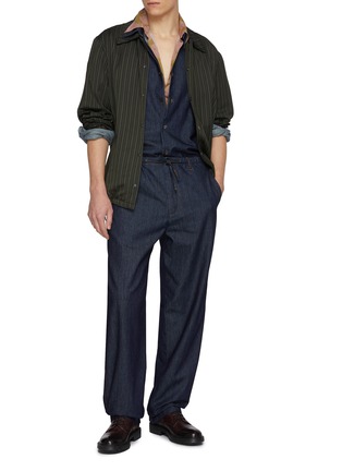 Figure View - Click To Enlarge - DRIES VAN NOTEN - Croom Dark Wash Denim Shirt