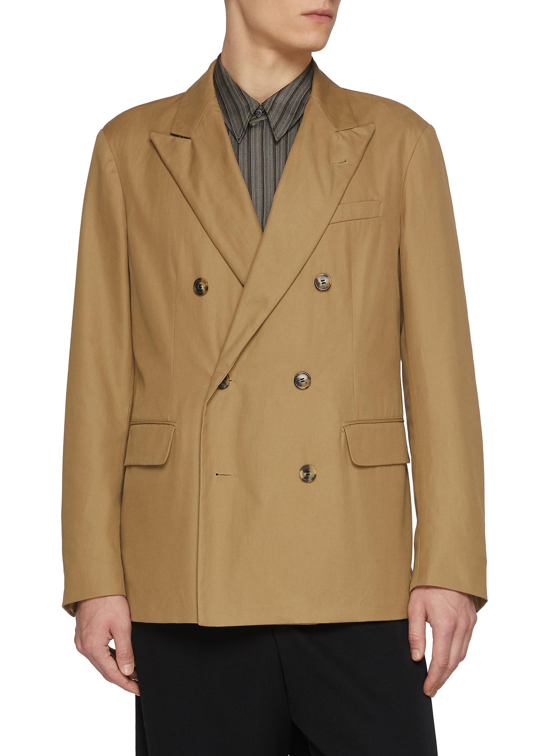 DRIES VAN NOTEN | Balto Double Breasted Cotton Blazer | Men | Lane 