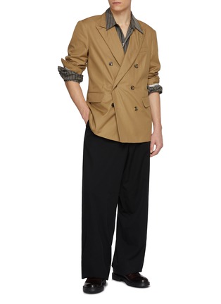 Figure View - Click To Enlarge - DRIES VAN NOTEN - Balto Double Breasted Cotton Blazer
