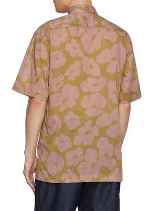 Back View - Click To Enlarge - DRIES VAN NOTEN - Cassidye Poppy Floral Printed Cotton Voile Shirt