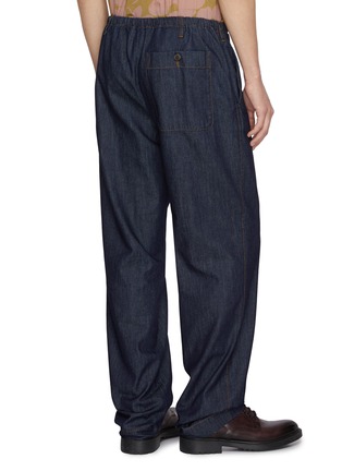 Back View - Click To Enlarge - DRIES VAN NOTEN - Penny Dark Wash Straight Leg Jeans