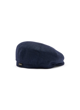 Figure View - Click To Enlarge - BORSALINO - Cesare Wool Flat Cap