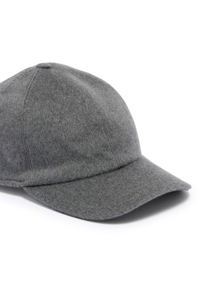 Detail View - Click To Enlarge - BORSALINO - Hiker Solid Wool Baseball Cap