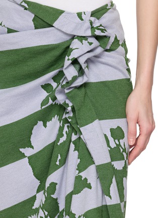  - DRIES VAN NOTEN - Hunam Ruched Cotton Midi Skirt