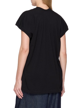Back View - Click To Enlarge - DRIES VAN NOTEN - Hena V-Neck Cotton T-Shirt